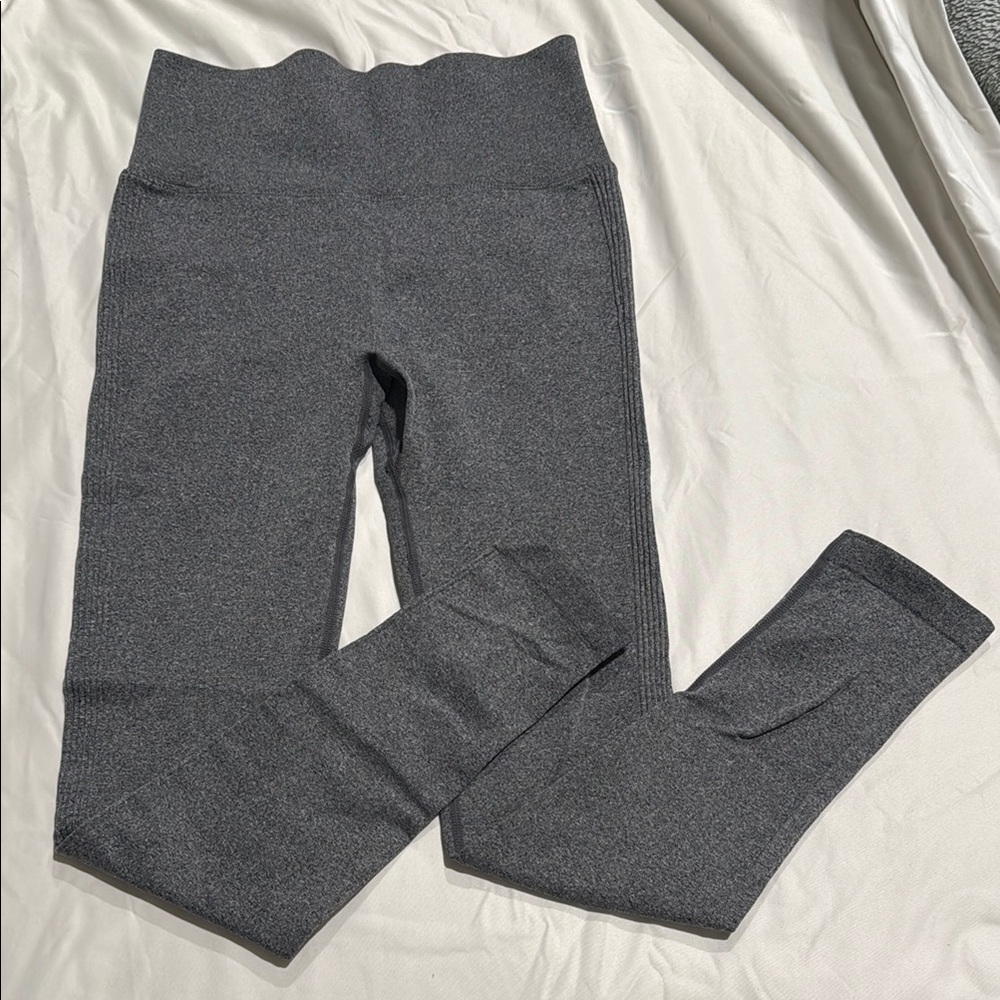 Gray High-Waisted Butt Lifting Leggings
